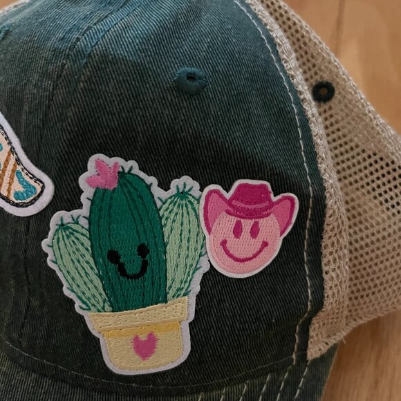 Custom made hat with cute decals! - Picture 3 of 6